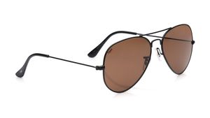 Image 2 of Brown Aviator Sunglasses for Men and Women from Tees By Fastrack Available at Titan Eye+