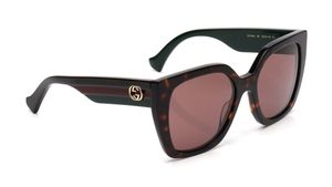Image 2 of Brown Butterfly Sunglasses for Women from Gucci Available at Titan Eye+