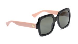 Image 2 of Grey Square Sunglasses for Women from Gucci Available at Titan Eye+
