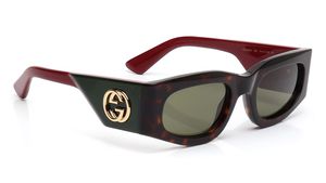 Image 2 of Green Square Sunglasses for Women from Gucci Available at Titan Eye+