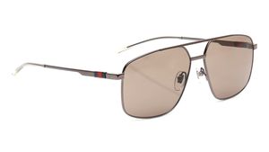 Image 2 of Brown Navigator Sunglasses for Men from Gucci Available at Titan Eye+