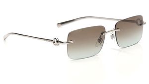 Image 2 of Brown Rectangle Eyeglasses for Men from Gucci Available at Titan Eye+