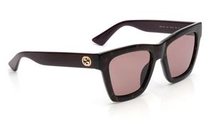 Image 2 of Pink Square Sunglasses for Women from Gucci Available at Titan Eye+