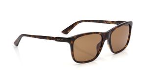 Image 2 of Brown Rectangle Sunglasses for Men from Gucci Available at Titan Eye+