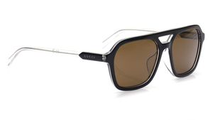 Image 2 of Brown Aviator Sunglasses for Men from Gucci Available at Titan Eye+