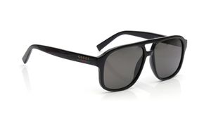 Image 2 of Grey Navigator Sunglasses for Men from Gucci Available at Titan Eye+