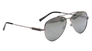 Image 2 of Silver Aviator Sunglasses for Men from Gucci Available at Titan Eye+