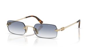 Image 2 of Blue Rectangle Sunglasses for Women from Miu Miu Available at Titan Eye+