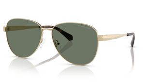 Image 2 of Green Pilot Sunglasses for Women from Michael Kors Available at Titan Eye+