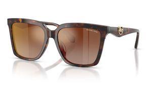Image 2 of Brown Square Sunglasses for Women from Michael Kors Available at Titan Eye+