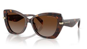 Image 2 of Brown Butterfly Sunglasses for Women from Michael Kors Available at Titan Eye+