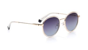 Image 2 of Grey Rectangle Sunglasses for Men and Women from Polaroid Available at Titan Eye+