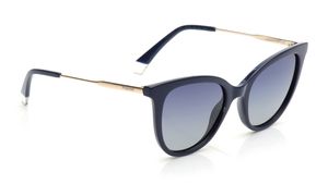 Image 2 of Blue Rectangle Sunglasses for Women from Polaroid Available at Titan Eye+