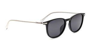 Image 2 of Grey Rectangle Polarized Sunglasses for Men from Polaroid Available at Titan Eye+