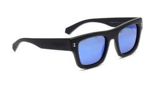 Image 2 of Blue Rectangle Sunglasses for Men from Polaroid Available at Titan Eye+