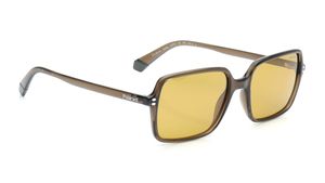 Image 2 of Yellow Square Sunglasses for Men from Polaroid Available at Titan Eye+