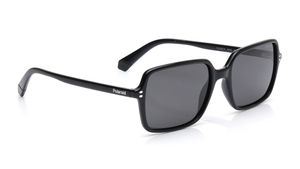 Image 2 of Grey Square Sunglasses for Men from Polaroid Available at Titan Eye+