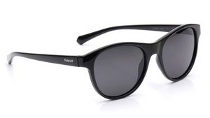 Image 2 of Grey Rectangle Polarized Sunglasses for Kids from Polaroid Available at Titan Eye+