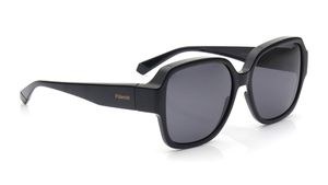 Image 2 of Grey Square Polarized Sunglasses for Men and Women from Polaroid Available at Titan Eye+