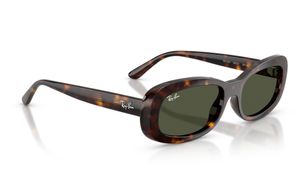 Image 2 of Green Oval Sunglasses for Women from Rayban Available at Titan Eye+