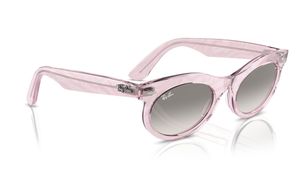 Image 2 of Grey Oval Sunglasses for Men and Women from Rayban Available at Titan Eye+