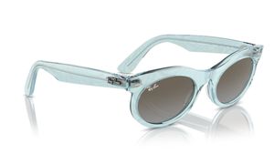 Image 2 of Blue Oval Sunglasses for Men and Women from Rayban Available at Titan Eye+