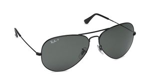 Image 2 of Green Aviator Sunglasses for Men and Women from Rayban Available at Titan Eye+