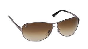 Image 2 of Brown Aviator Sunglasses for Men from Rayban Available at Titan Eye+