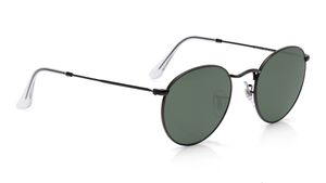 Image 2 of Green Round Sunglasses for Men from Rayban Available at Titan Eye+