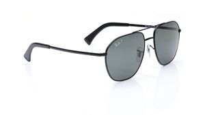 Image 2 of Black Irregular Polarized Sunglasses for Men and Women from Rayban Available at Titan Eye+