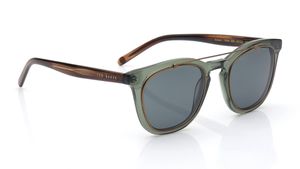 Image 2 of Green Wayfarer Sunglasses for Men from Ted Baker Available at Titan Eye+