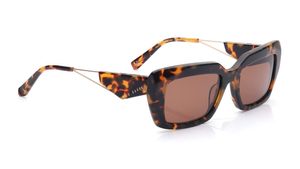 Image 2 of Brown Square Sunglasses for Women from Ted Baker Available at Titan Eye+