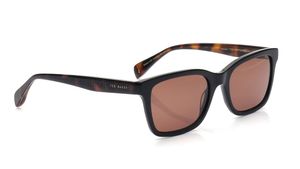 Image 2 of Brown Rectangle Sunglasses for Men from Ted Baker Available at Titan Eye+