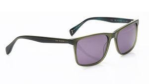 Image 2 of Grey Rectangle Sunglasses for Men from Ted Baker Available at Titan Eye+