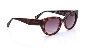 Image 2 of Brown Oval Sunglasses for Women from Ted Baker Available at Titan Eye+