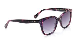 Image 2 of Grey Rectangle Sunglasses for Women from Ted Baker Available at Titan Eye+