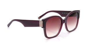 Image 2 of Brown Square Sunglasses for Women from Ted Baker Available at Titan Eye+