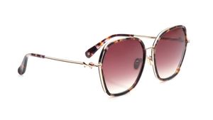 Image 2 of Brown Square Sunglasses for Women from Ted Baker Available at Titan Eye+