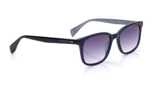 Image 2 of Grey Rectangle Sunglasses for Men from Ted Baker Available at Titan Eye+