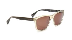 Image 2 of Brown Square Sunglasses for Men from Ted Baker Available at Titan Eye+