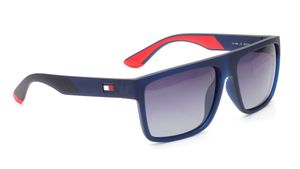 Image 2 of Blue Navigator Sunglasses for Men from Tommy Hilfiger Available at Titan Eye+