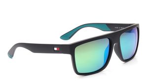 Image 2 of Green Navigator Sunglasses for Men from Tommy Hilfiger Available at Titan Eye+