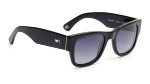 Image 2 of Grey Wayfarer Sunglasses for Men from Tommy Hilfiger Available at Titan Eye+