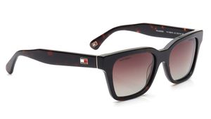 Image 2 of Brown Square Sunglasses for Men and Women from Tommy Hilfiger Available at Titan Eye+