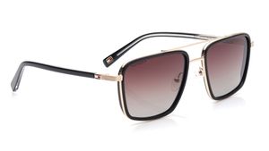 Image 2 of Brown Navigator Sunglasses for Men from Tommy Hilfiger Available at Titan Eye+