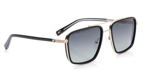 Image 2 of Grey Navigator Sunglasses for Men from Tommy Hilfiger Available at Titan Eye+