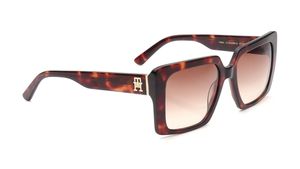 Image 2 of Brown Square Sunglasses for Women from Tommy Hilfiger Available at Titan Eye+
