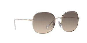 Image 2 of Brown Round Sunglasses for Women from Vogue Eyewear Available at Titan Eye+
