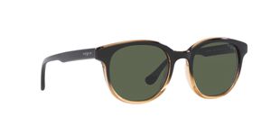 Image 2 of Green Round Sunglasses for Men from Vogue Eyewear Available at Titan Eye+