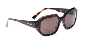 Image 2 of Brown Irregular Sunglasses for Women from Vogue Eyewear Available at Titan Eye+